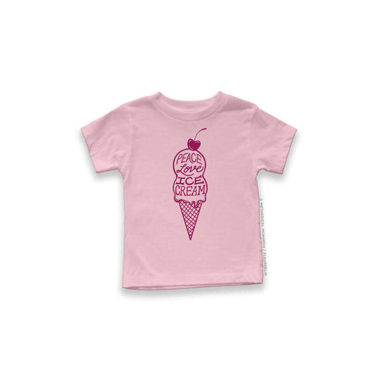 Peace, Love, Ice Cream - Toddler T-Shirt