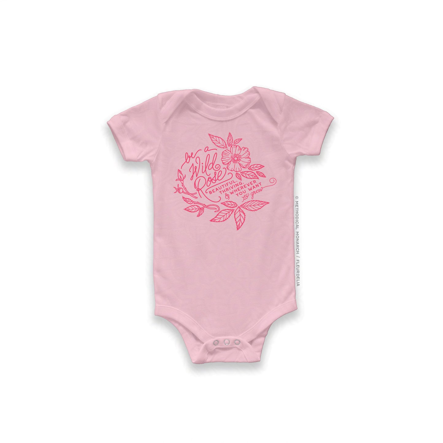 Be a Wild Rose - Baby Short-Sleeve Bodysuit